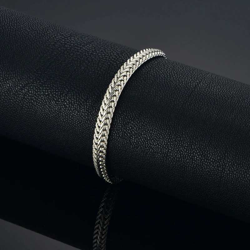 6MM Wide 18-22CM Stainless Steel Chain Snake Link Bracelets For Men Jewelry Silver Plated Solid Metal Fashion Jewelry W250606