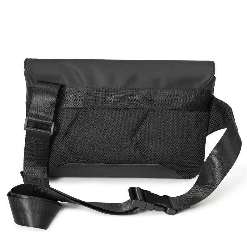 High-Quality Fashion Men's Geometric Shoulder Messenger Back Pack Waist Bag Crossbody Bags For Men Satchel
