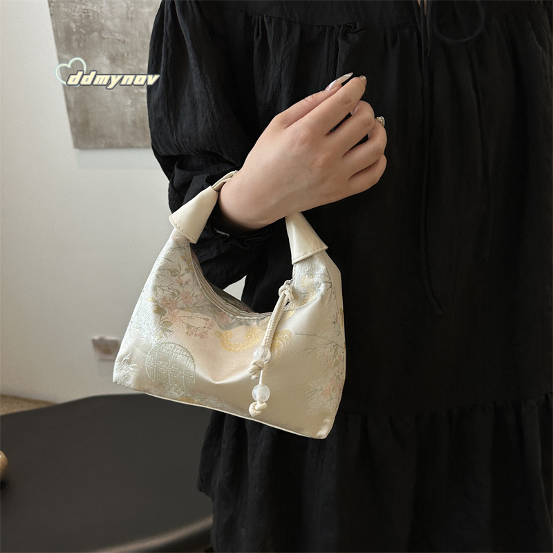 Handheld New Chinese Style National Trend Underarm 2024 Summer Embroidered Niche High-end Single Shoulder Crossbody Bag for Women