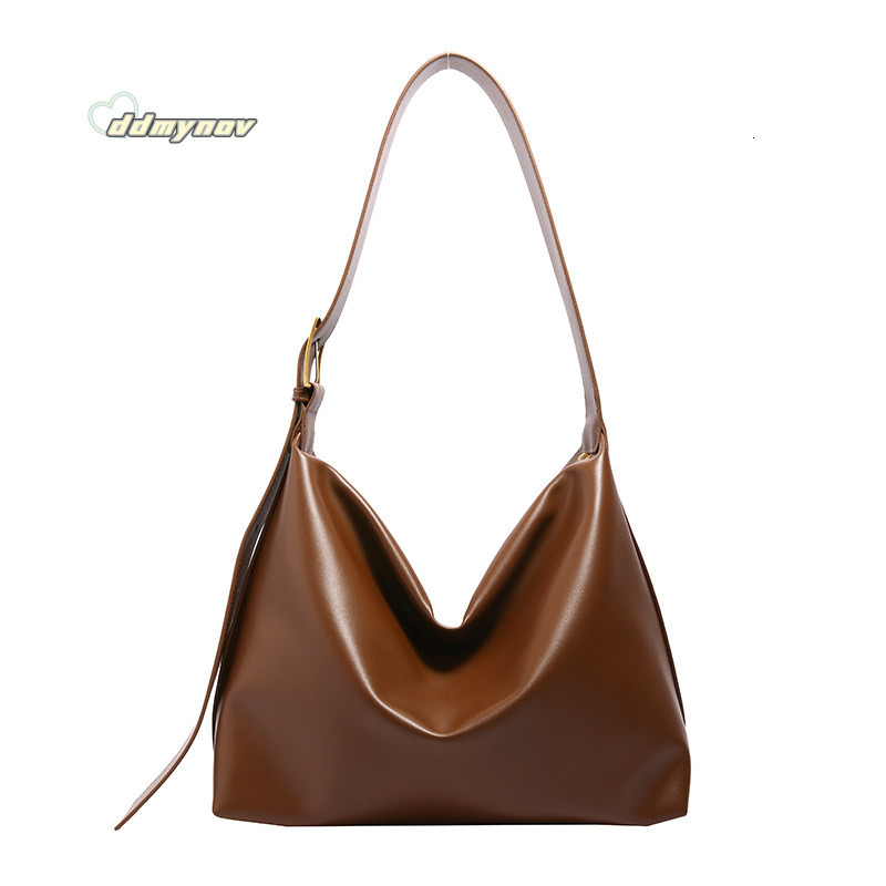 Korean Style Daily Soft Minimalist Shoulder 2024 New Women's Large Capacity Crossbody Bag ddmynov