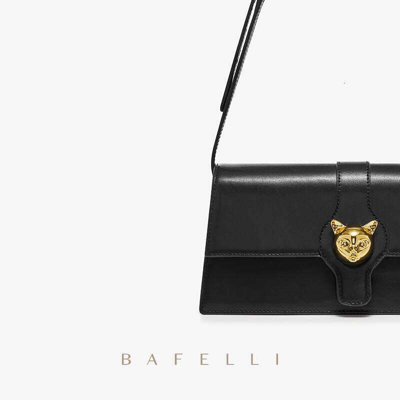 BAFELLI CAT 2025 NEW Women's BAG BRAND FASHION RETRO STYLE DENIM TRENDING SHOULDER CLUTCH FEMALE LEATHER FLAP PURSE