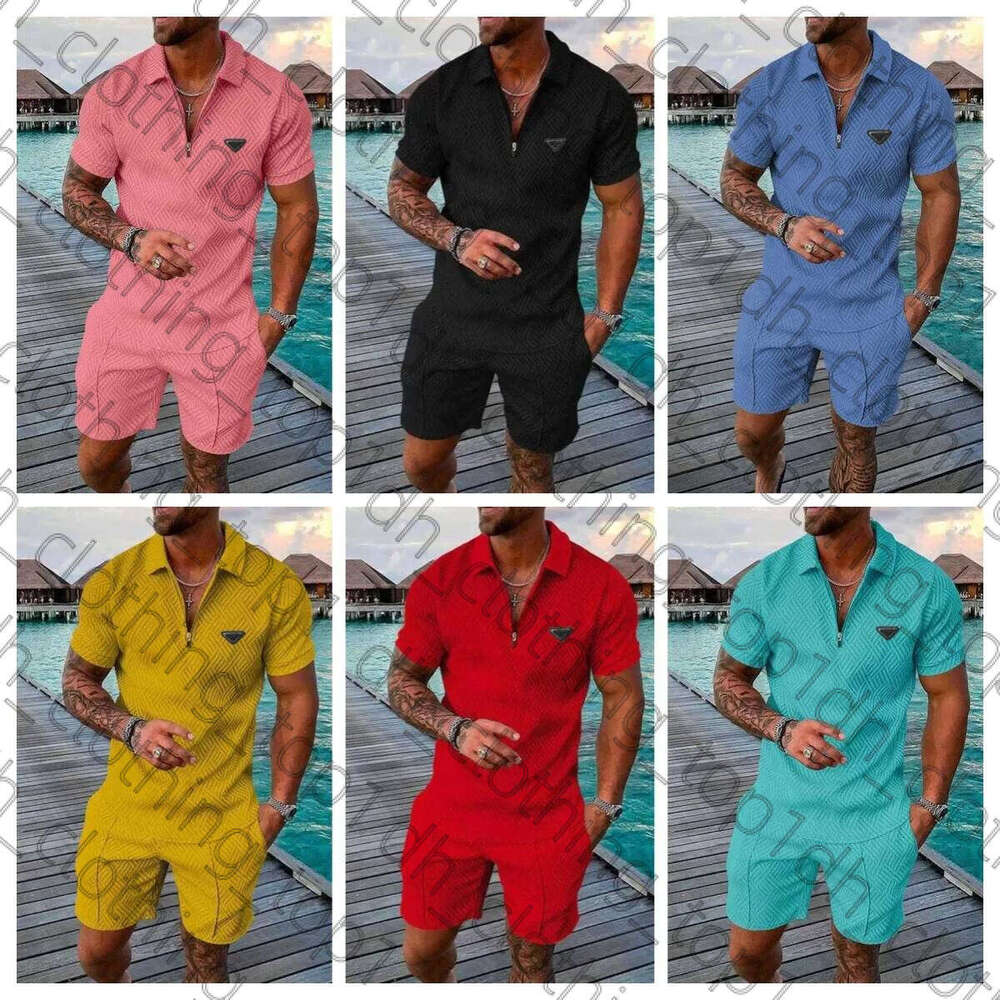 Men's T Shirts Designer T-Shirt Printing Mens Tracksuits Fashion Cargo Shorts 2 Piece Sets Summer Tracksuit Casual Clothing Sweatshirt Short Sleeve Abc