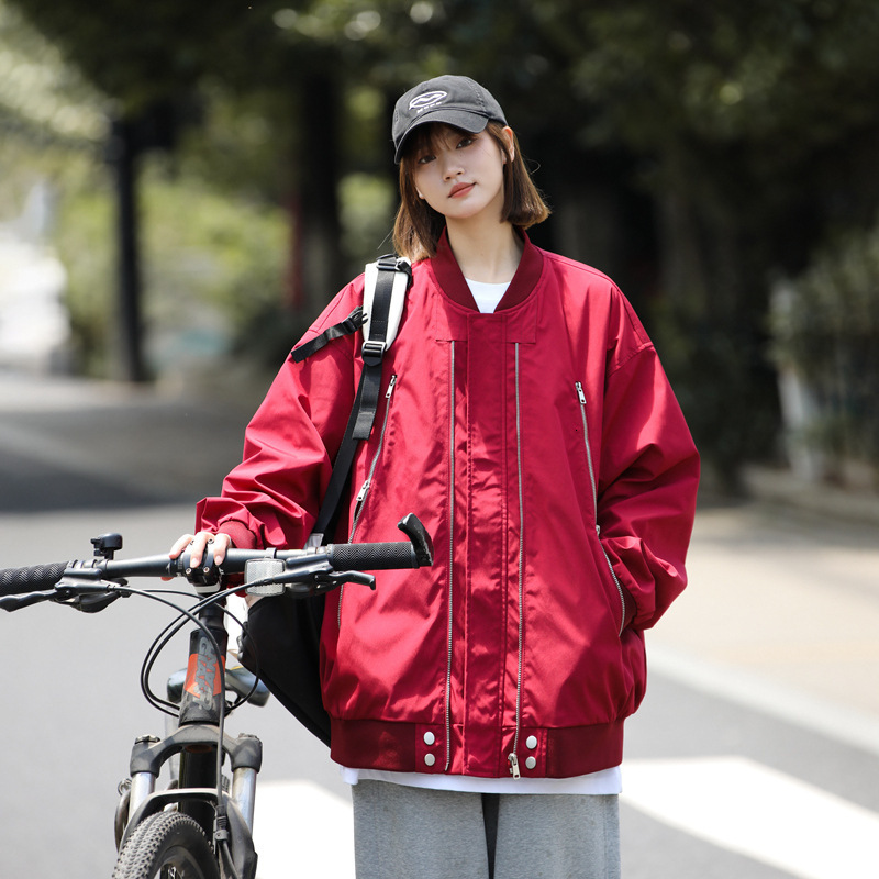 Ddmyoutdoor American Trendy Brand Top Spring Loose Casual Sports Men S And Women S Baseball Jacket Coat Jogging Suit