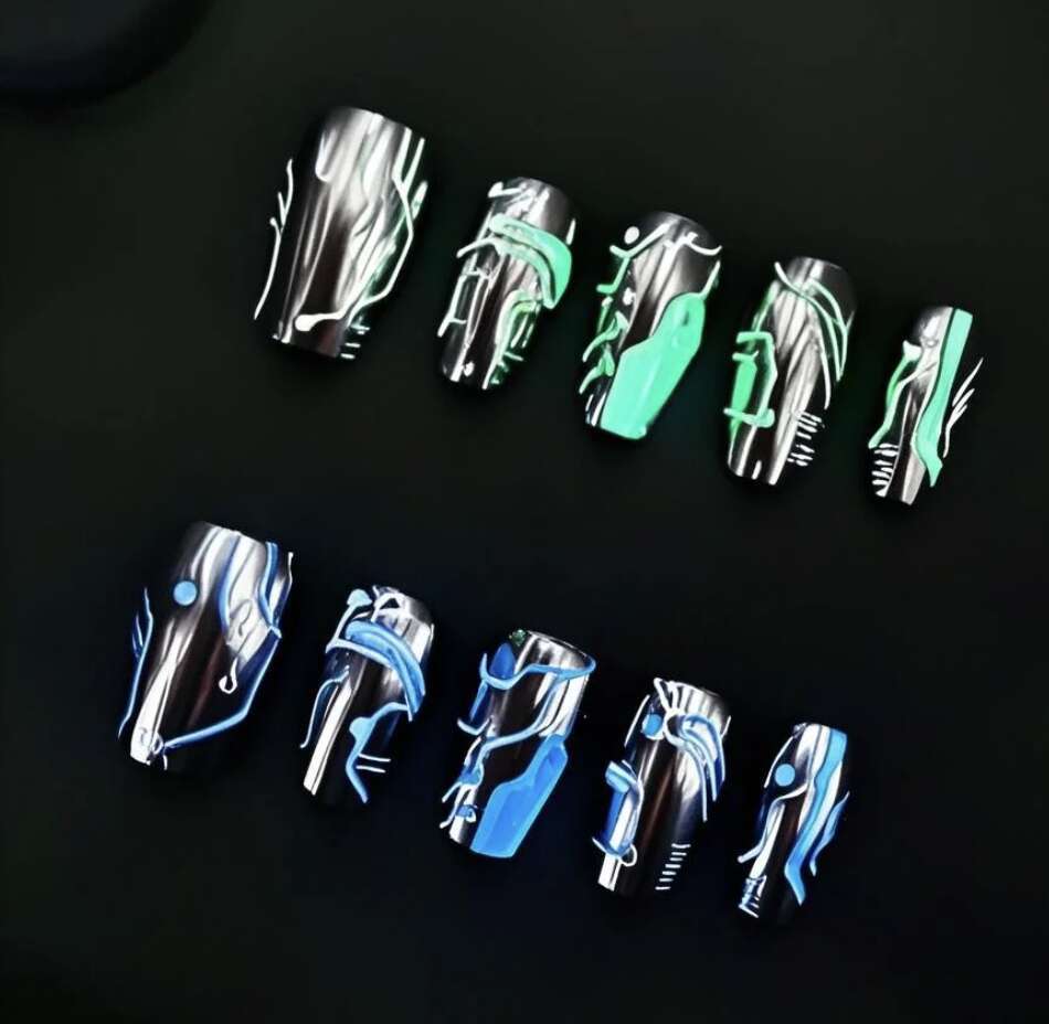 DHGadgets Midnight Glow Nails: 5-Min Light Charge for 8+ Hours Glow Beautiful Night Decorations