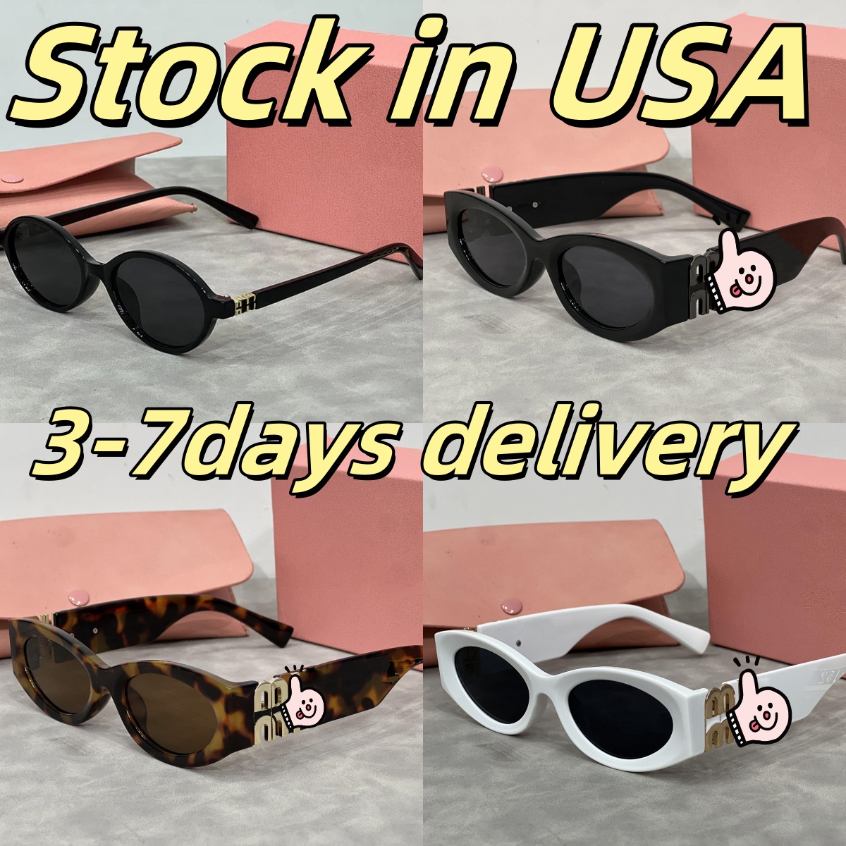 Designer Sunglasses For Women Men Beach Sun Glasses Trendy Classic Square Metal Legs Letter Design Cat Eye Top Quality Eyeglasses Oval Luxury Monogram Sunglasses