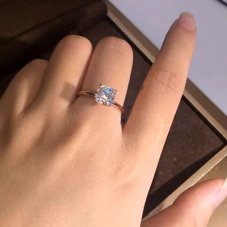 2023 New Arrivals Moissanite Engagement Ring 14k Lab Created Diamond Engagement Ring Women
