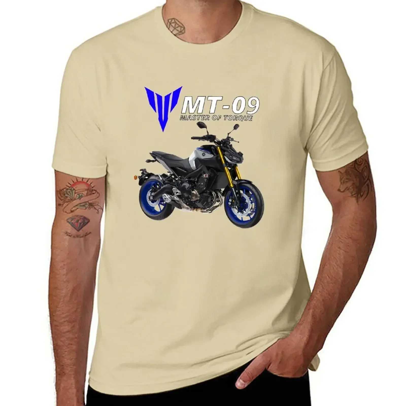 Short sleeve tee mens t shirt graphic MT-09 Motorcycle T-Shirt plain graphic men clothing harajuku 2024 funny SUMMER style tops W250607