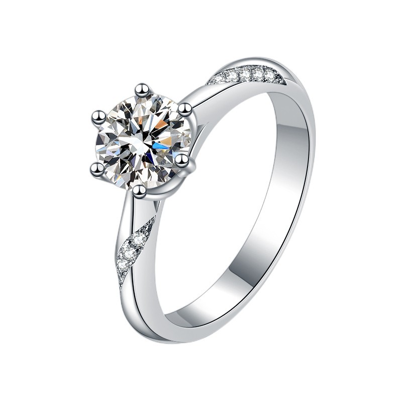 Chic Alternative Bridal Set Three Stone Solitaire Style, Crafted from Premium Grade Hypoallergenic Metal