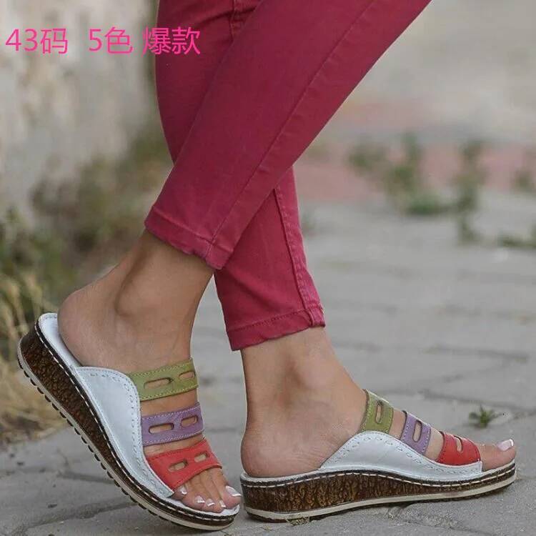 Ddmyoutdoor New Summer Women Ing Sandals Lady Open Toe Casual Shoes Platform Wedge Slides Beach Woman Shoe Yu Outdoor Shoes