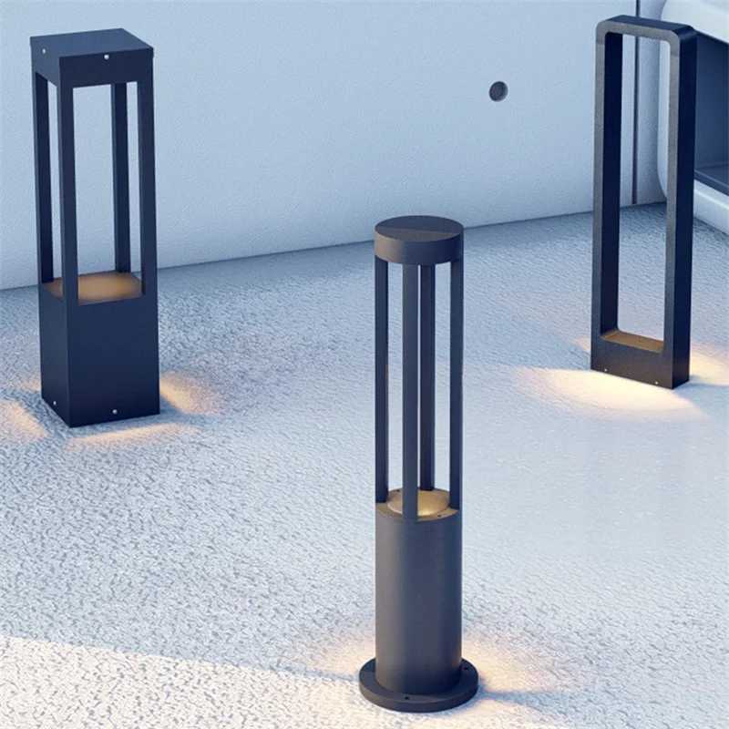 Modern IP65 Waterproof Outdoor Lawn Light 7W LED Warm White Villa Garden Landscape Standing Lamp Aluminum Street Pillar Lighting W250607