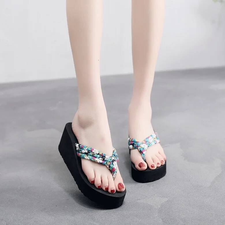 Ddmyoutdoor Women S Fashion Trend Elastic Anti Slip Wear Resistant Soft Soled Flat Slippers Beach Shoes outdoor shoes