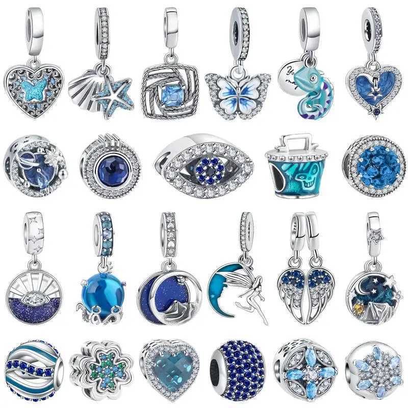 Hot Sales Fit Pantaro Original Bracelets Fashion Winged Chameleon Eyes S925 Silver Charms Beads Fine Birtay Jewelry For WomenXJ250607