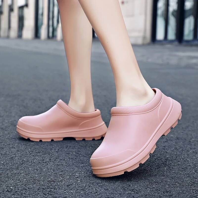 Ddmyoutdoor Women Anti Slip Water Large EVA Chef Nurse Work Elegant Platform Sandals Garden Beach Waterproof Kitchen Shoes Outdoor Shoes