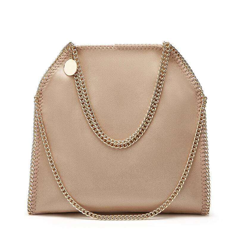 Designer's Retro Braided Chain Environmental Microfiber Handbag Women's New Fashion Multi-Functional Large Capacity Shoulder Bag