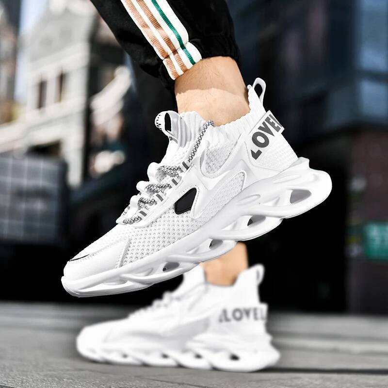 Ddmyoutdoor New Fashion Men S Running Thick Soled Breathable Non Slip Lightweight Casual Sneaker Comfortable Mesh Shoes Zapatos Para Hombre Outdoor Sh