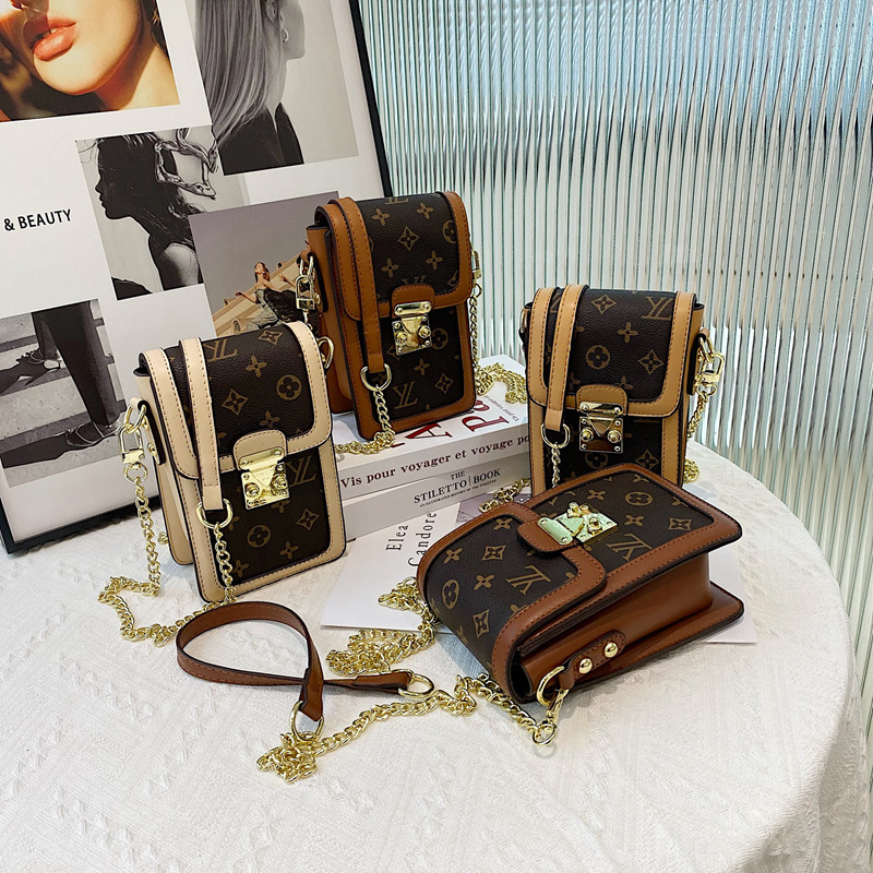 free shipping designer shoulder bags flap Spring Fashionable Versatile vintage casual Mobile bag