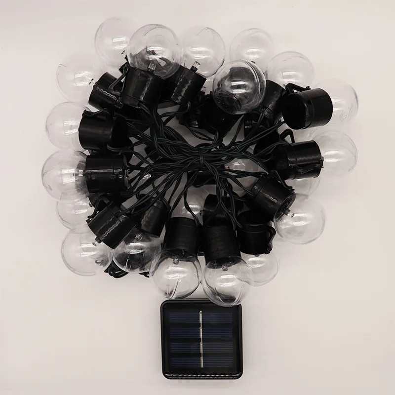 Solar Transparent Ball LED String Lights Outdoor Garden Holiday Decoration Waterproof Light Lamps Home Balcony Lights 1040 XJ250606