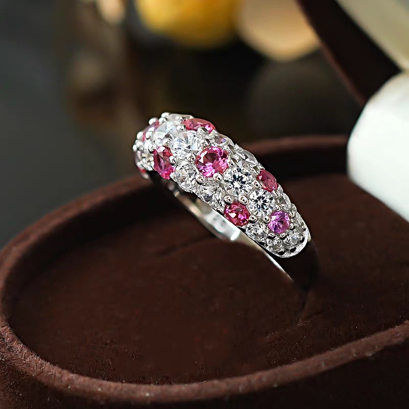 Choucong Gorgeous Sparkling Wedding Rings Luxury Jewelry Real 100% 925 Sterling Silver Full Lab Moissanite Diamond Gemstones Party Girls Women Bridal 