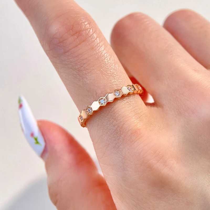 925 Sterling Silver Zircon Geometric Shape Rings For Women Gift Match Daily Party High Quality Vintage Fine Jewelry Accessories XJ250606