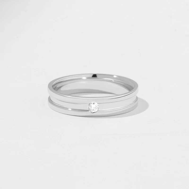 Limited Edition Minimalist Style whole 100% platinum PT950 18K 14K 10K Gold Couple Rings Matching Diamond Wedding Bands W250606