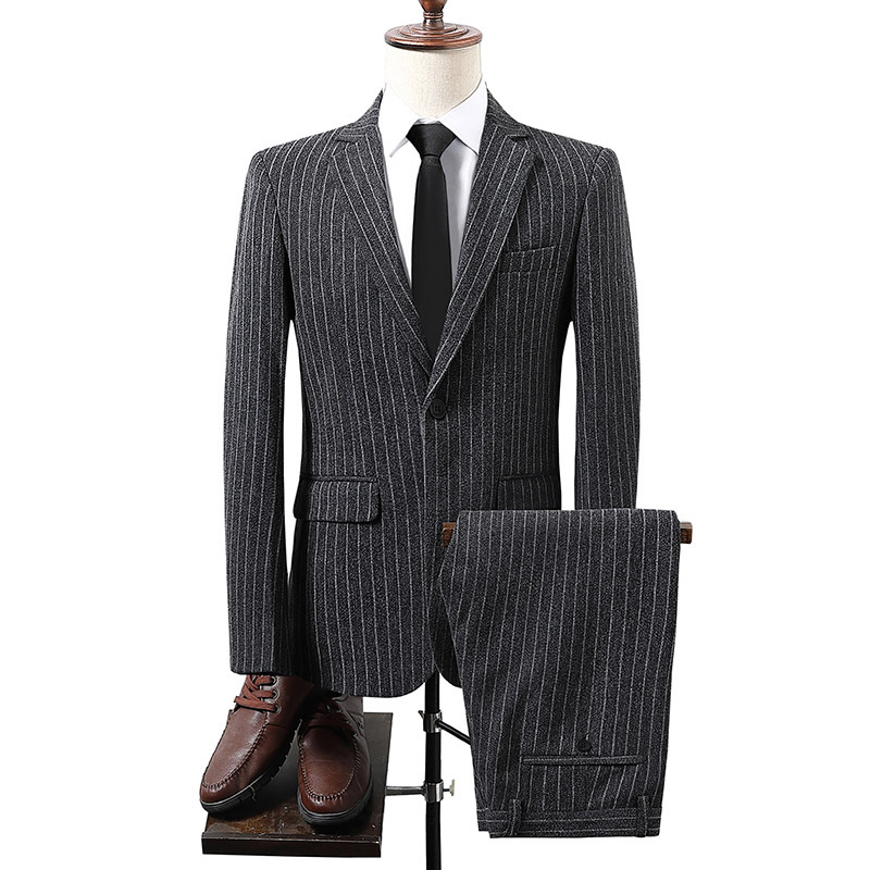 H748Suit set men's full set of groom suits British style best man clothes business formal wear