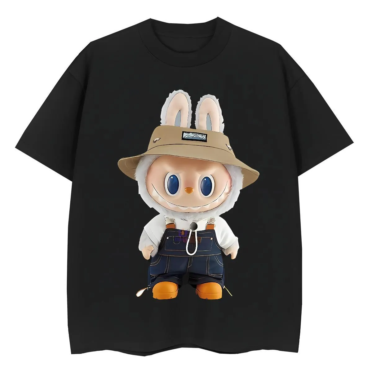 2025 Designer Man T Shirts Labubu Crew Neck 100% Cotton 230g Tshirts Street wear Hip Hop Custom Print Plus Size Popular Tee Shirt