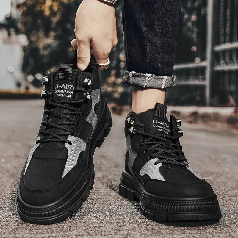 Ddmyoutdoor Waterproof Work Loafers Shoes Men Sneakers Lace Up Oxford Autumn Outdoor Sports Casual Breathable Safety Outdoor Shoes