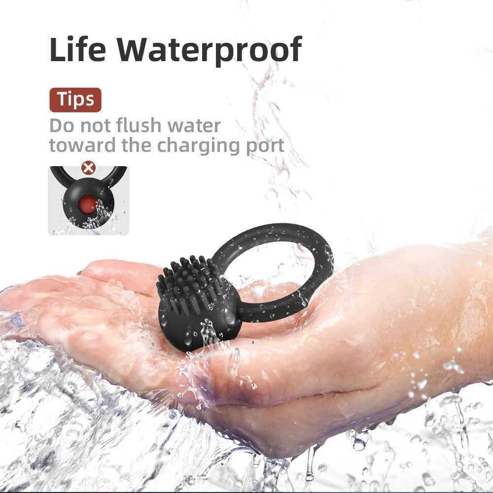 10 Frequency Vibrator Cockring Penis Cock Ring for Men Delay Ejaculation Sex Toys for Men Couple Rings Penisring Toy for Men XJ250607