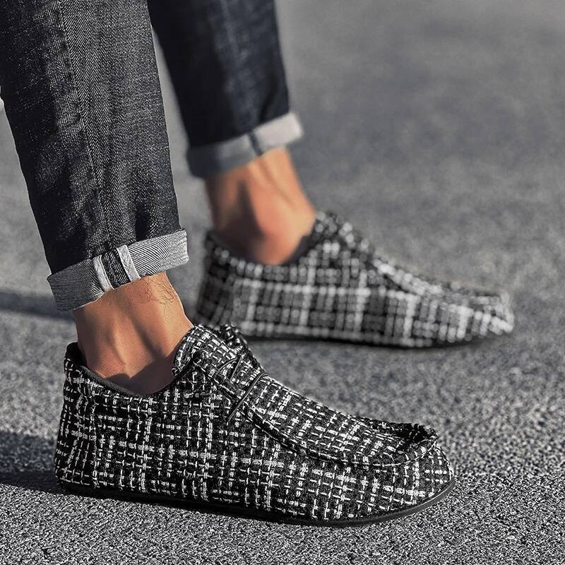 Ddmyoutdoor Man S Sneakers Canvas Casual Comfort Loafers For Men Lightweight Driving Walking Male Lazy Flat Shoes Outdoor Shoes