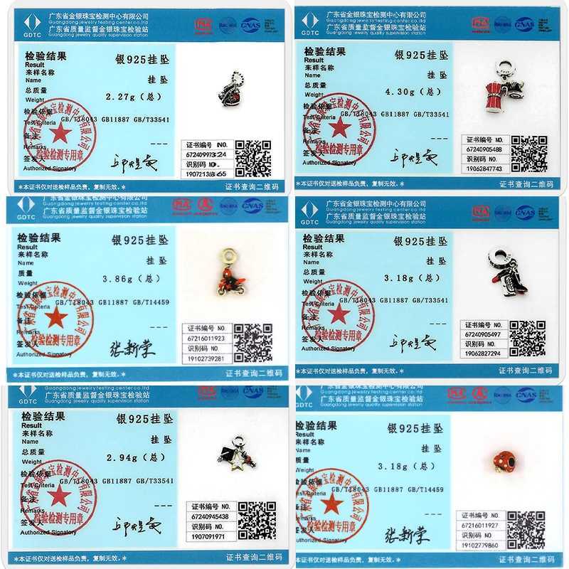 New 925 Sterling Silver Charms Bead Original Red Series Charm Pendant Fit Bracelet Necklaces DIY Birthday For Woman Jewelry Gift XJ250607