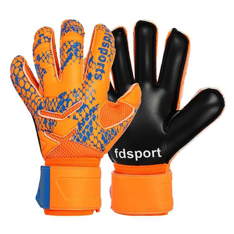 Mens and Womens Professional Goalkeeper Gloves Finger Protection Thickened Latex Soccer Football Goalie Gloves 5 Finger Save Guard XJ250606