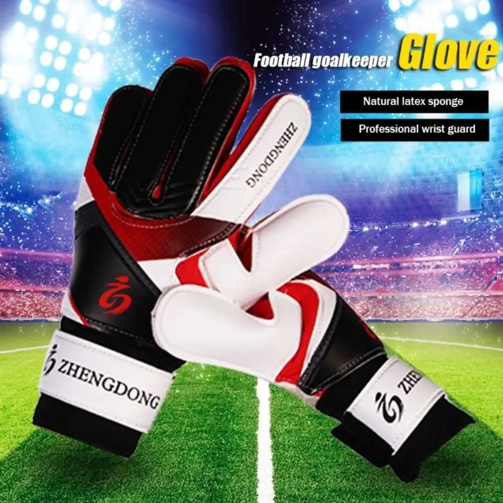 Professional Goalkeeper Gloves Non-slip Wear-resistant Thick Latex Soccer Gloves Waterproof Children Youngsters XJ250606