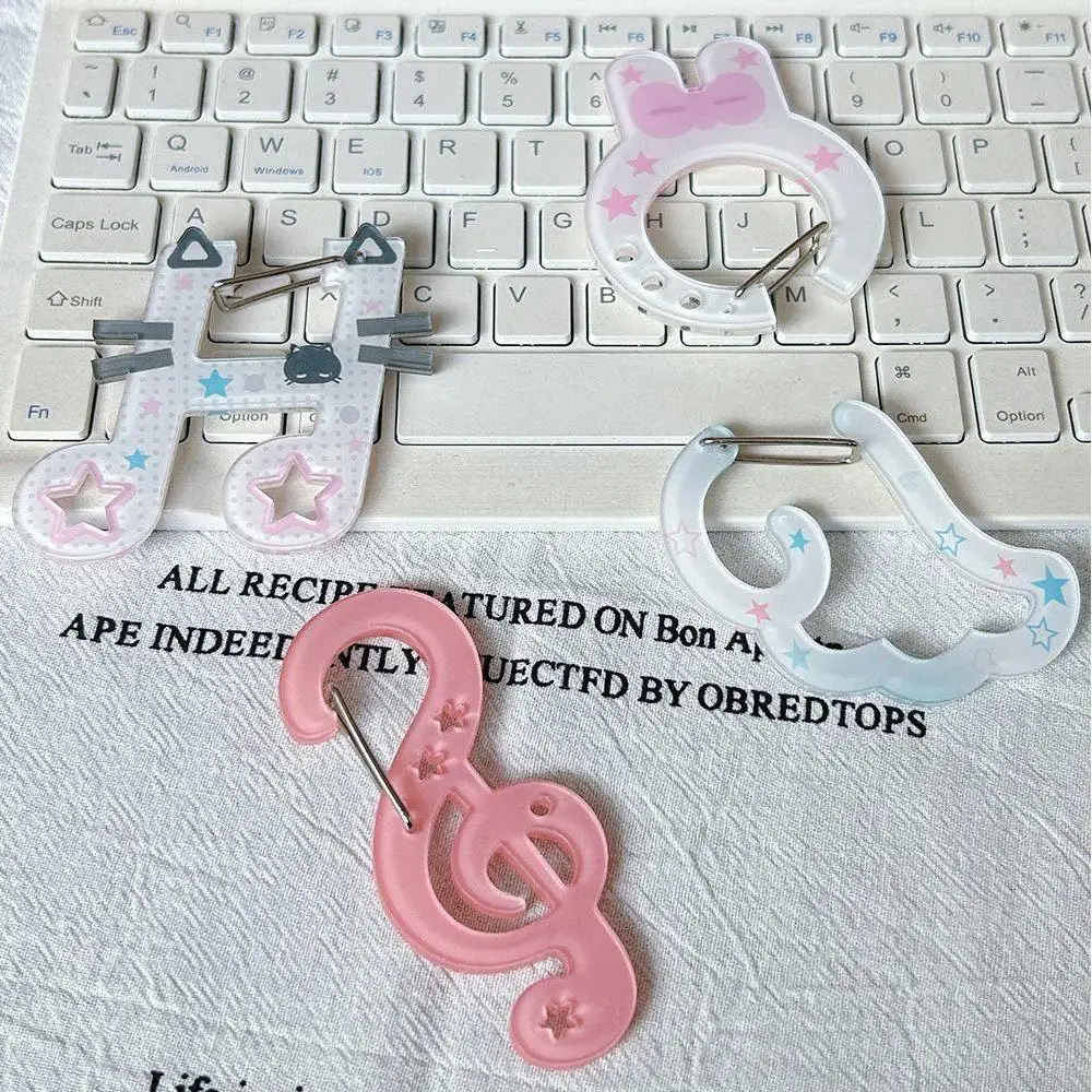 Acrylic Critters Illustration Trinkets Keychain Bag Charm Decoration Carabiner Backpack Pendant Handbook Decoration Gifts 250606