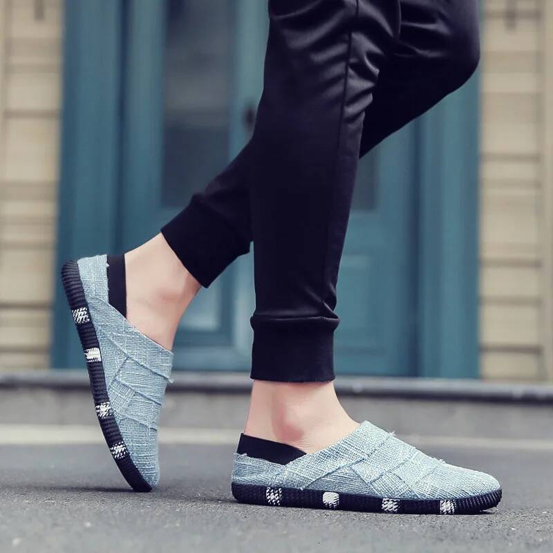 Ddmyoutdoor Summer Men S Casual Hiking Outdoor Lightweight Canvas Breathable Driving Cover Wearing Flat Bottomed Walking Shoes Outdoor Shoes