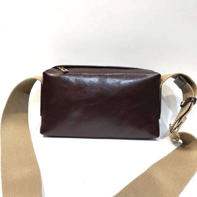 Wide Straps Messenger Bag Designer Shoulder Crossbody Bags 2024 New Trend Genuine Cow Leather Women Handbags Purses 2025/06/07