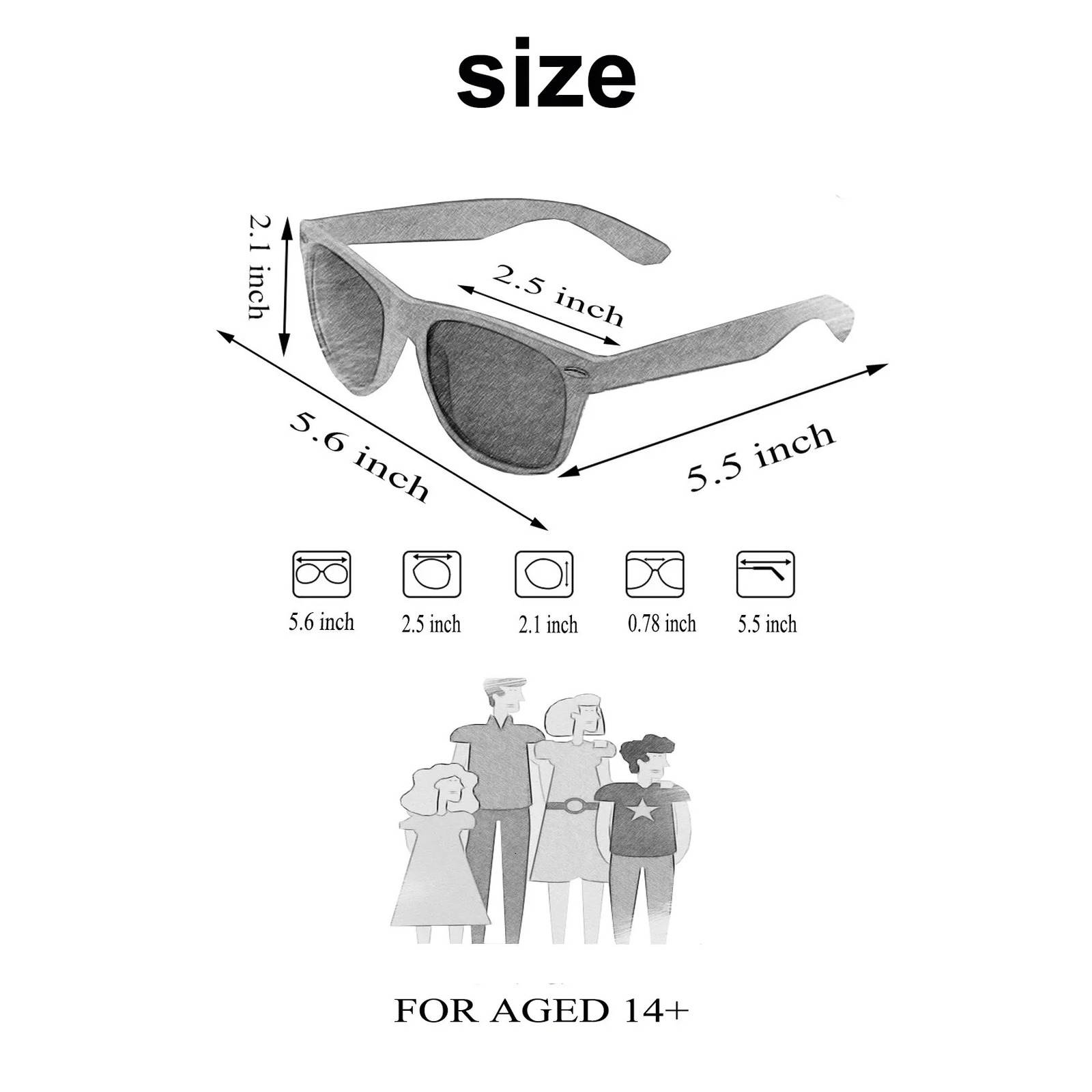 Lovatfirs Sunglasses for Party Women Men Kids Multicolor UV Protection Black White Rose red colors available 250530