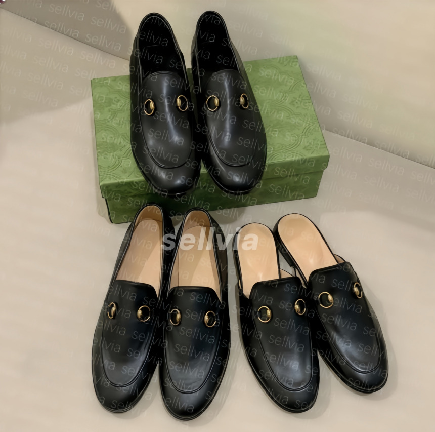 Designer shoes Man Women Loafers Designer Slippers Mules Slides Fur Flats Moccasins Metal Chain Casual Shoe Lace Velvet Genuine Leather Dress Shoes Flat loafers