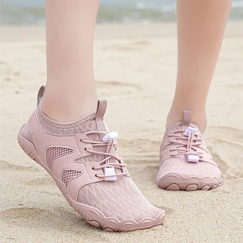 Women Men Water Shoes Upstream Wading Swimming Barefoot Five Fingers Aqua Shoes Beach Seaside Gym Fitness Unisex Sneakers 250604