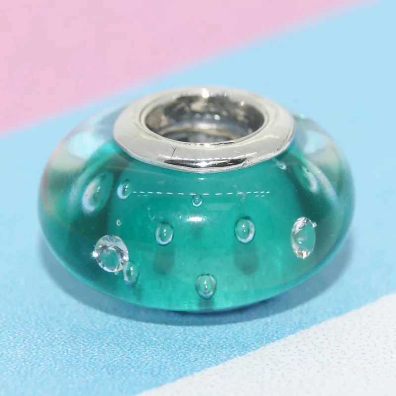 New 925 Sterling Silver Snowflake Mother Universe Charm Murano Glass Beads Fit Original Bracelet DIY Woman Jewelry XJ250607