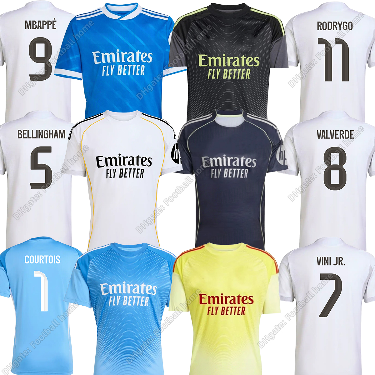 Real MBAPPE MadridS Soccer Jersey Player Fans 2025 26 BELLINGHAM VINI JR Home Away Third MODRIC RODRYGO VALVERDE ENDRICK Men Kids Football Shirt Uniforms