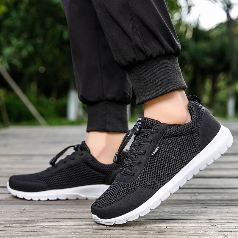 Ddmyoutdoor Sneaker Men Mesh Comfortable Running Outdoor Platform Tennis Casual Walking Lightweight Flat Jogging Shoes Tenis Masculino Outdoor Shoes