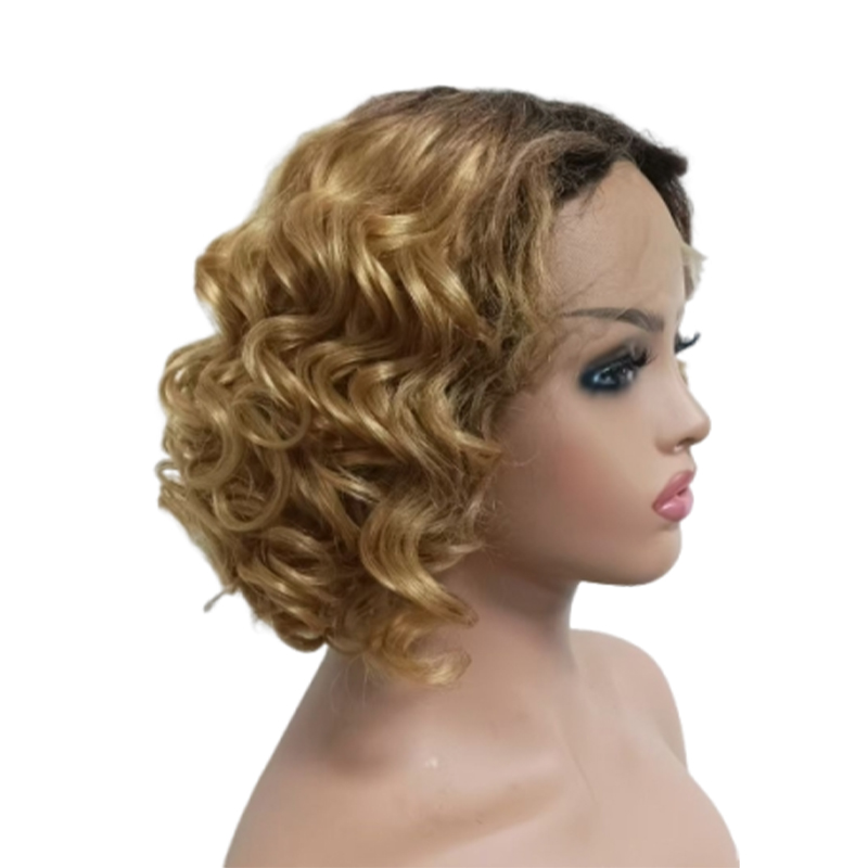 Short women's wig, high-quality wig cover with texture