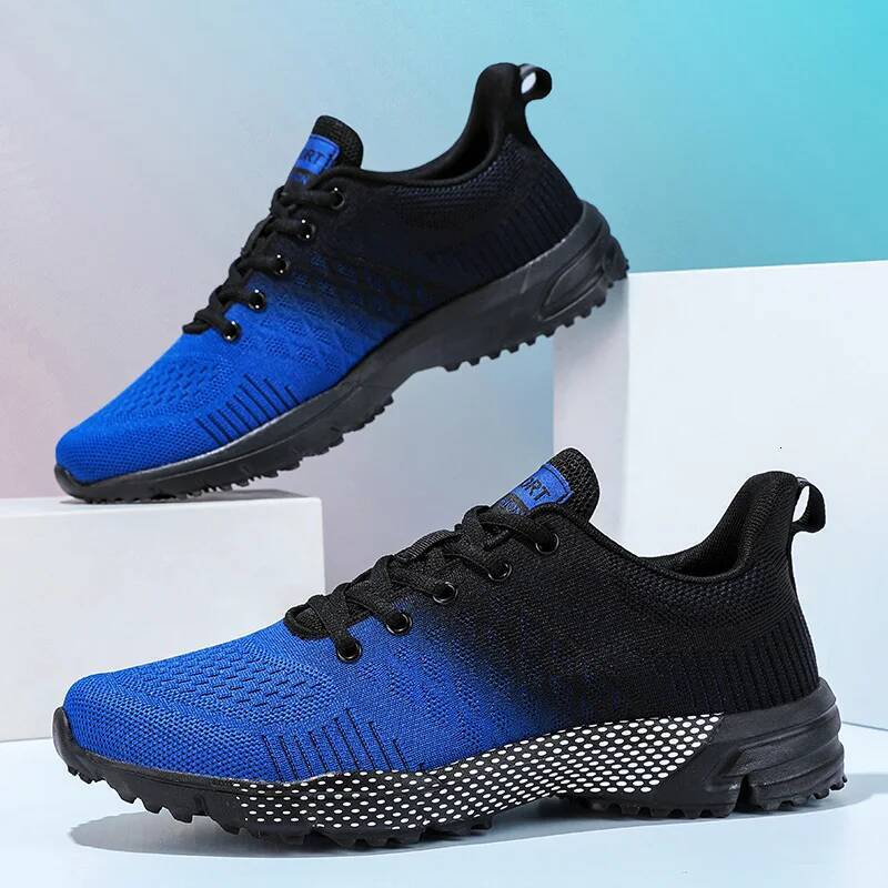 Ddmyoutdoor Hot Sale Cheap Blue Running Man Mesh Breathable Men S Training Sneakers Lightweight Non Slip Sport Shoes Size Outdoor Shoes
