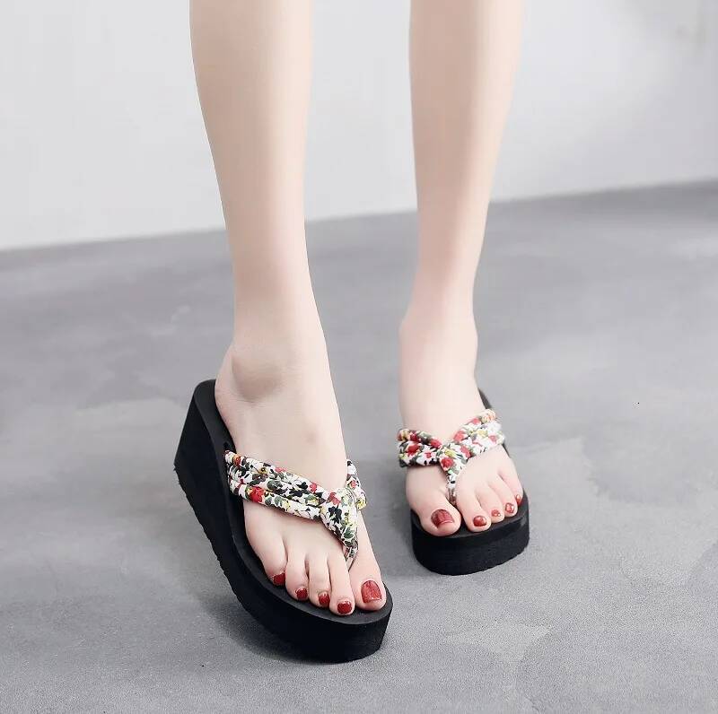 Ddmyoutdoor Women S Fashion Trend Elastic Anti Slip Wear Resistant Soft Soled Flat Slippers Beach Shoes outdoor shoes