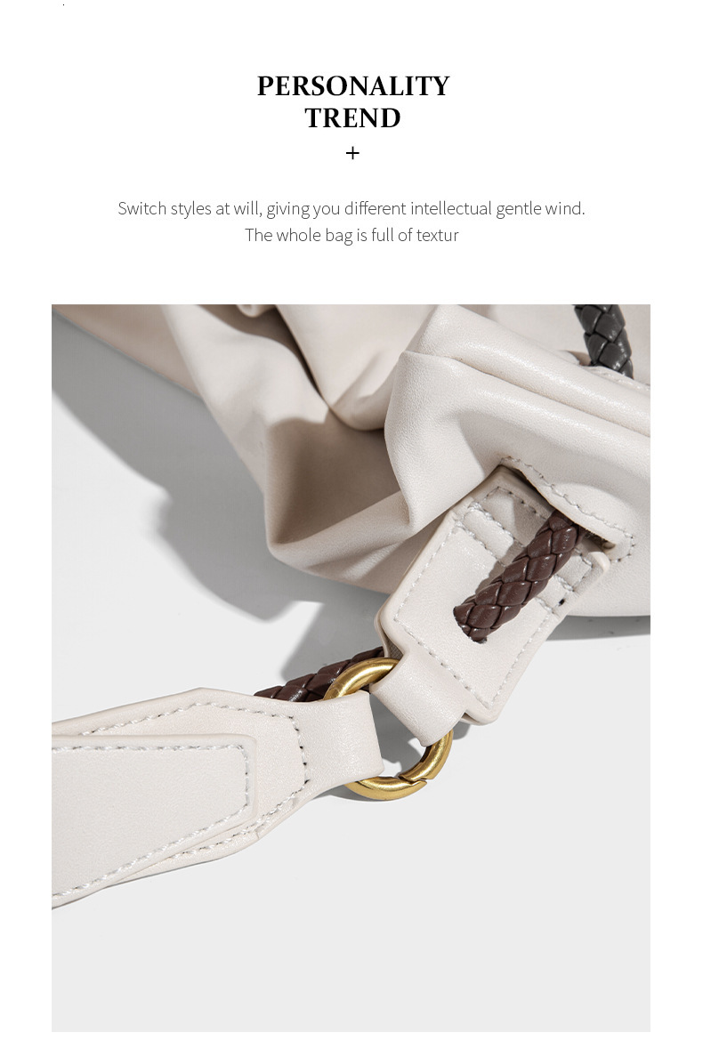 Free Shipping 2025 Summer New Fashion Luxury Versatile Designer Bags Handbag Niche Drawstring Design Bucket Bag High-end Single Shoulder Tote Bag