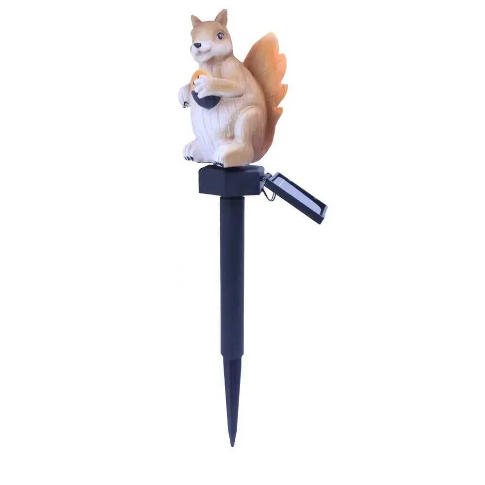 Solar Garden Lights Simulate Animal Resin Lights Outdoor Garden Landscape Decoration Solar Lawn Inserted Lights W250607