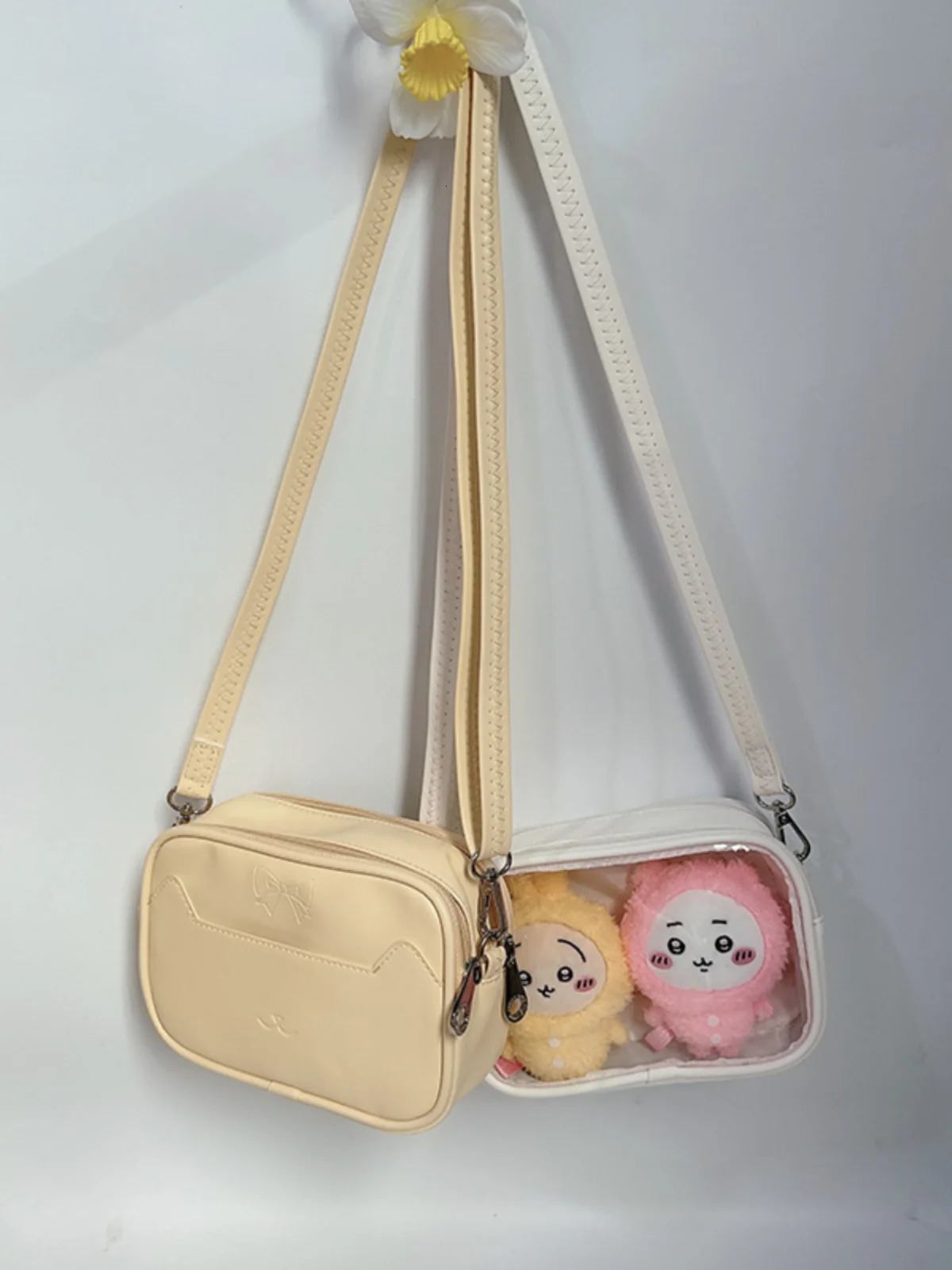 Ita Bag All Match Cute Solid Summer Transparent Crossbody s Girls Simple Display Doll Shoulder Teenage Bolsos Bag 250605