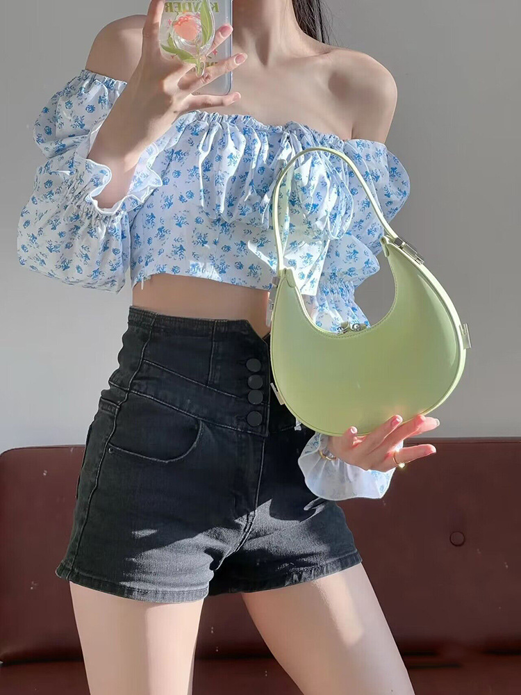 designer Niche Designer Bag for Women 2025 New Trend Simple Personality Underarm Crescent Bag Internet Celebrity Versatile Handbag Shoulder Bag