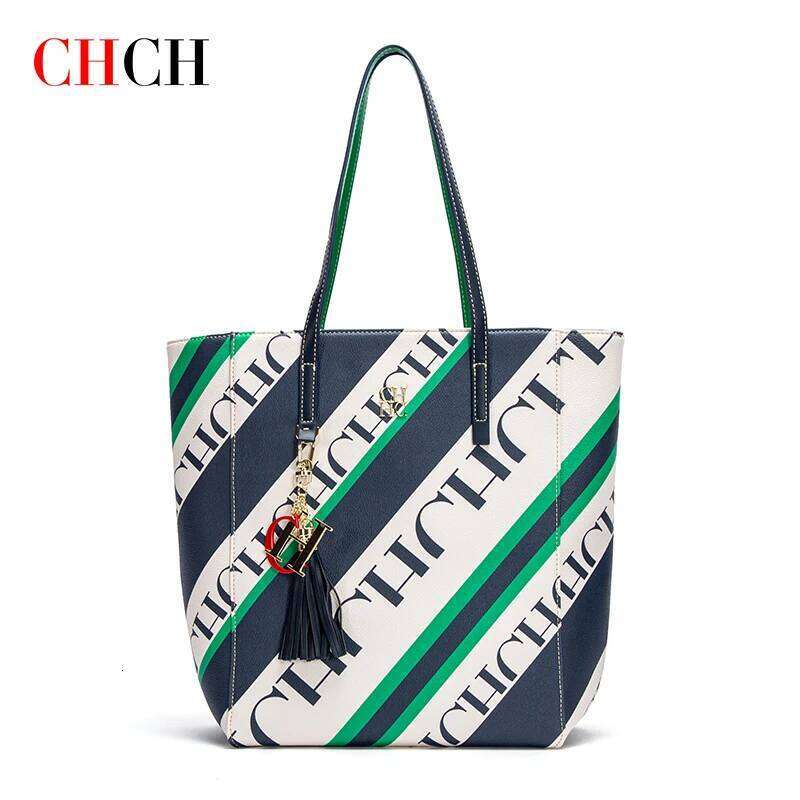 Brand 2024 Women's PVC Bucket Large Capacity Shopping Travel Commuter Tote Fashion New Element Shoulder Bag