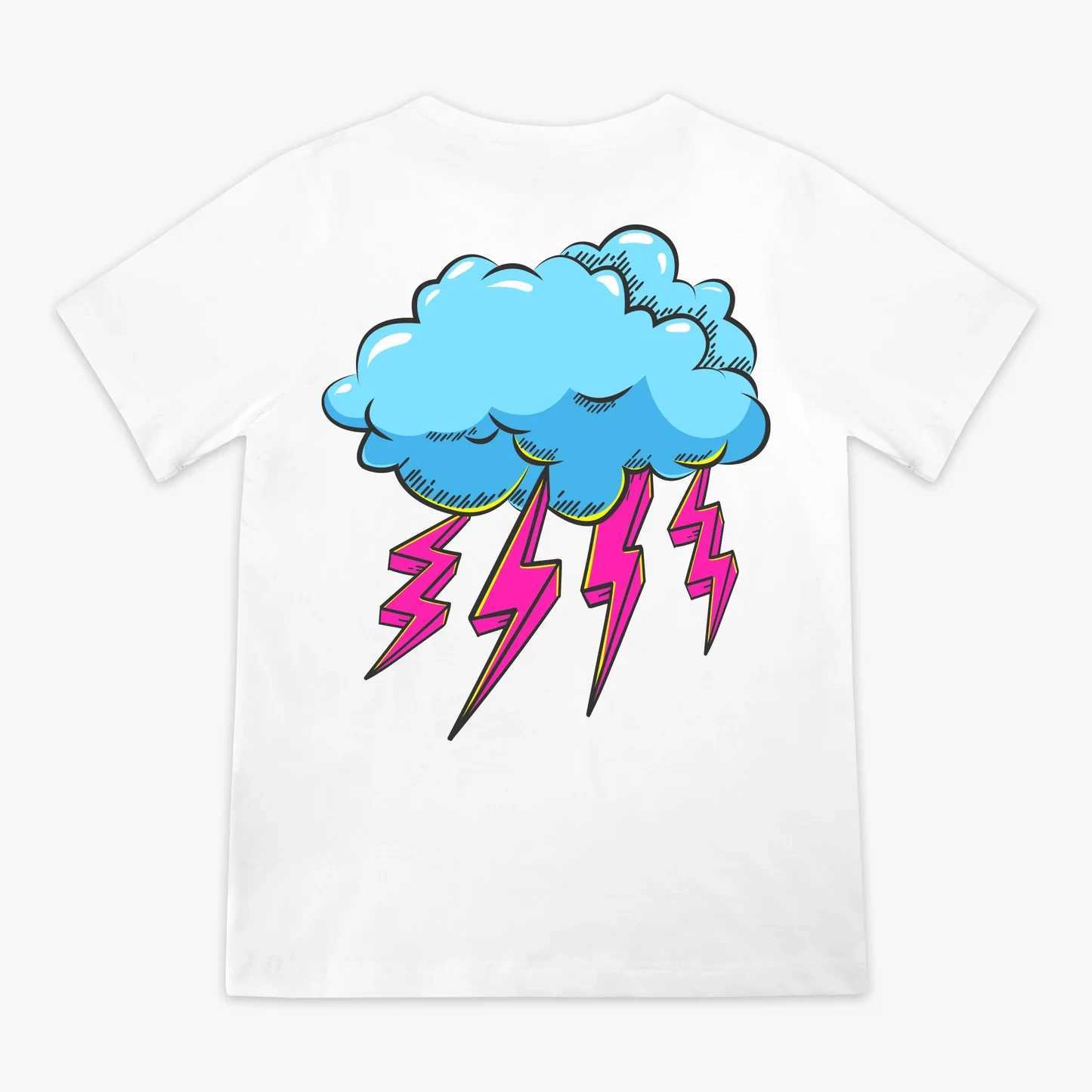 2025 New Summer Mens Rain Youth T Motorcycle Gym Quick-dry Sleeve Outdoor Sports Top for Streetwear Casual - Lightning Bolt X2506071